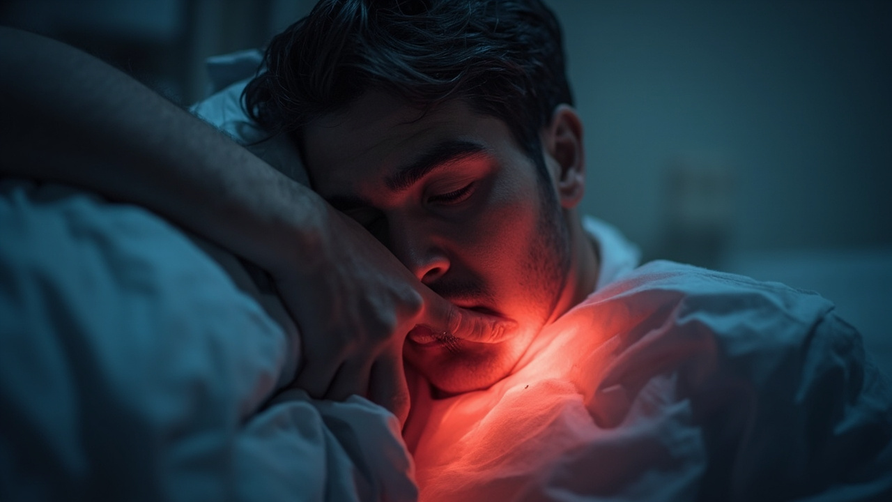 熬夜导致心梗的示意图